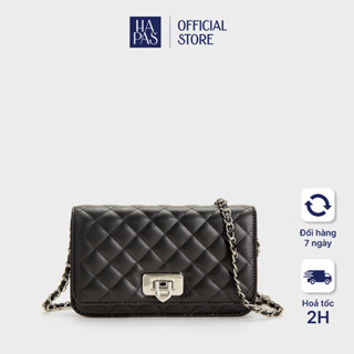 Túi Xách Nữ Đeo Chéo Đeo Vai Sang Trọng Chính Hãng Cầm Tay Dự Tiệc Ô Trám Nắp Gập HAPAS - TDVC20138