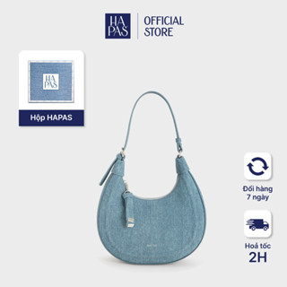 [Siêu Tốc 4H HCM] Túi Xách Nữ HAPAS Đeo Vai Đeo Chéo Hobo Dập Nổi Line Embossed Size 23 - TDV240369