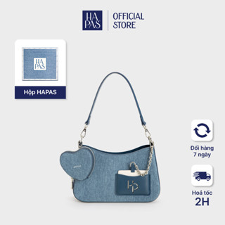 [Siêu Tốc 4H HCM] Túi Xách Nữ HAPAS Hobo Đáy Vuông Love Charm Size 23 - TDV240358