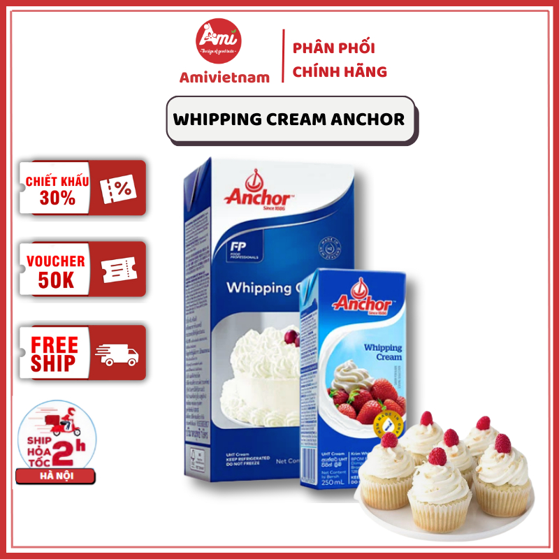 Kem Sữa Whipping Cream Anchor - Kem Tươi Whipping Anchor Pha Chế Đồ Uống