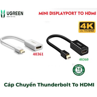  Cáp Chuyển Mini Displayport to HDMI Ugreen 40361 40360 MD112 10437  Mini DP to HD 4K   