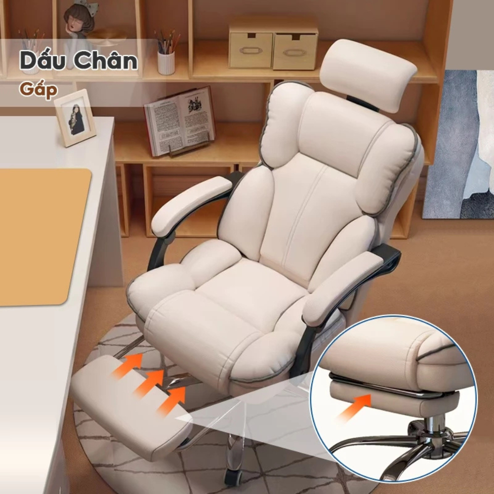 Ghế gaming công thái học cao cấp nhập khẩu, ghế chơi game tựa đầu nâng hạ ngả lưng, ghế xoay văn phòng | BigBuy360 - bigbuy360.vn