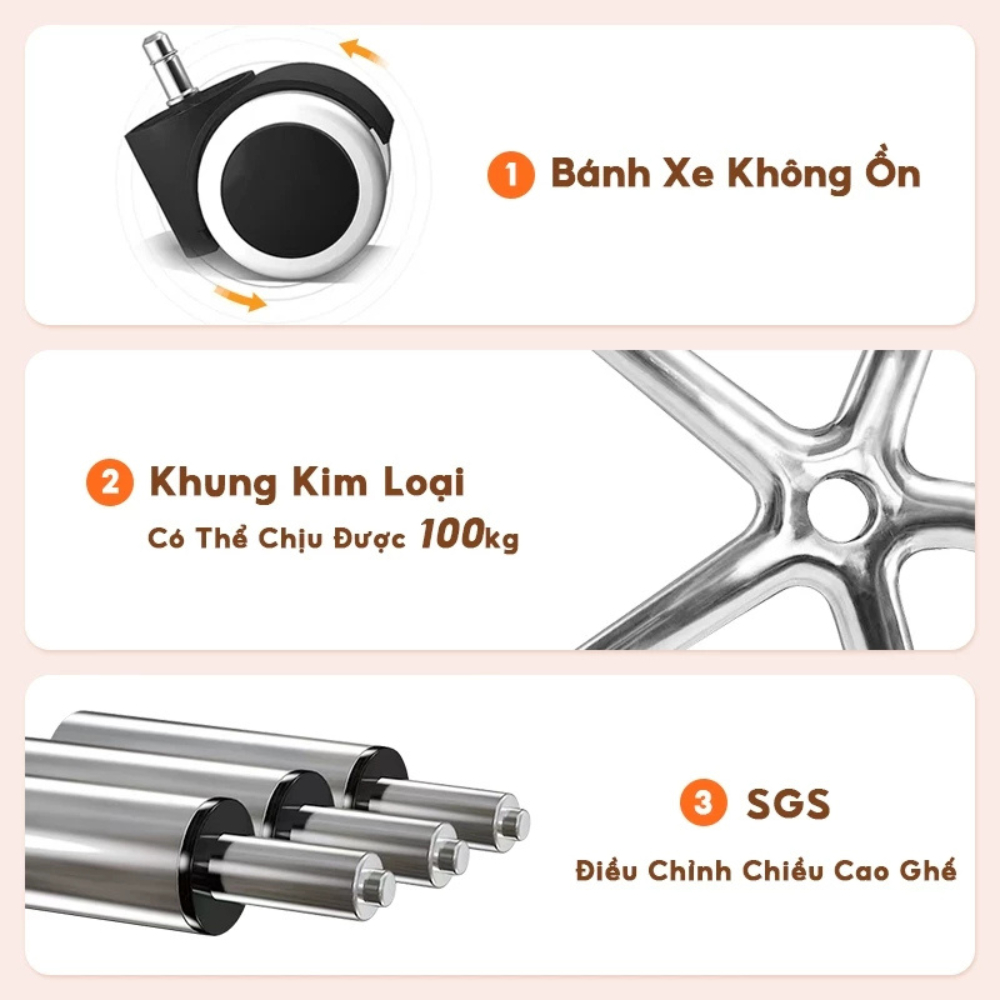 Ghế gaming công thái học cao cấp nhập khẩu, ghế chơi game tựa đầu nâng hạ ngả lưng, ghế xoay văn phòng | BigBuy360 - bigbuy360.vn