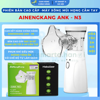 Máy xông mũi họng cầm tay Phiên Bản Cao Cấp ANK-N3, Máy khí dung KHÔNG TIẾNG ỒN cho bé và người lớn