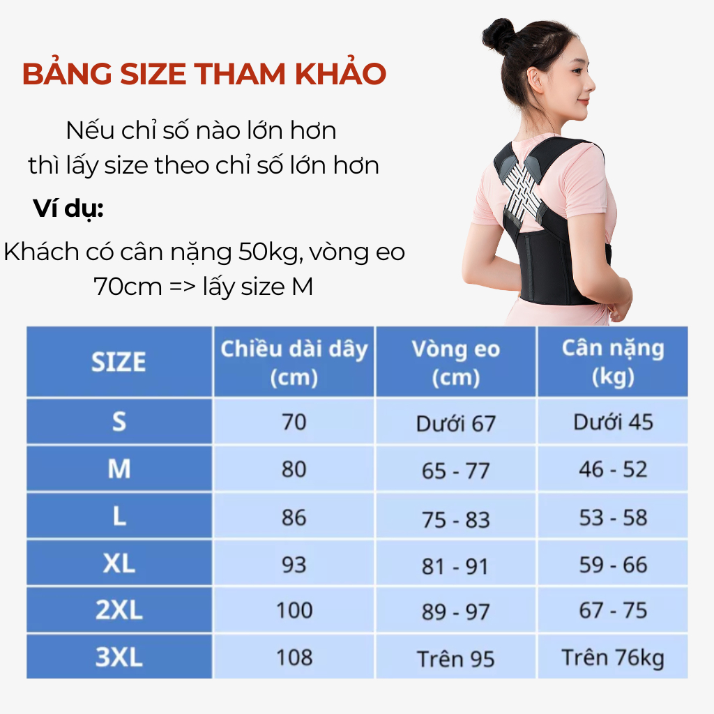 Đai Chống Gù Lưng Cao Cấp Nam Nữ, Điều Chỉnh Tư Thế, Định Hình Cột Sống, Cải Thiện Vóc Dáng | BigBuy360 - bigbuy360.vn