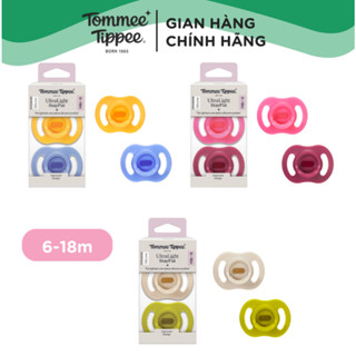 Ty Ngậm Silicon Siêu Nhẹ Cho Bé Tommee Tippee Ultra Light 6-18 Tháng (Vỉ Đôi)