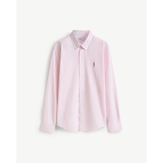 Áo Sơ Mi Nam Tay Dài Đính Icon Trước Ngực Form Fitted - Routine 10S25SHL031