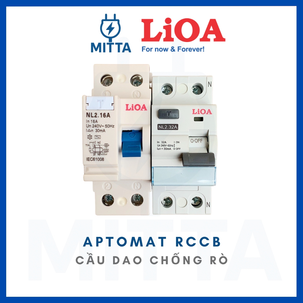 Aptomat Chống Giật RCCB LiOA - MITTA