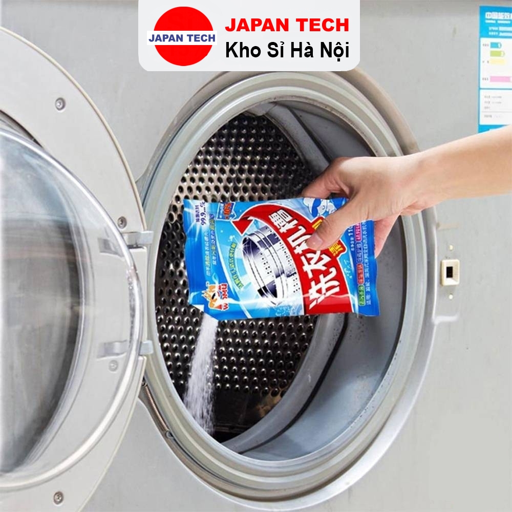 Gói Lớn Tẩy Vệ Sinh Lồng Máy Giặt 110Gr - Diệt Khuẩn, Tẩy Sạch Chất Cặn, Mảng Bám, Ẩm Mốc Hiệu Quả