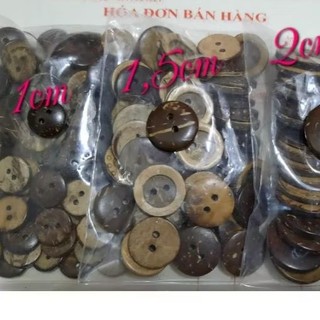 Cúc gỗ dừa (túi 100 cúc)