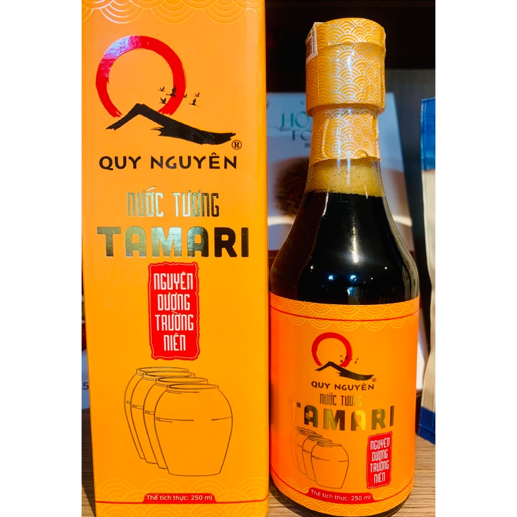 Thực phẩm dưỡng sinh -Nước tương Tamari nguyên dương trường niên Quy Nguyên( chai – 250ml)