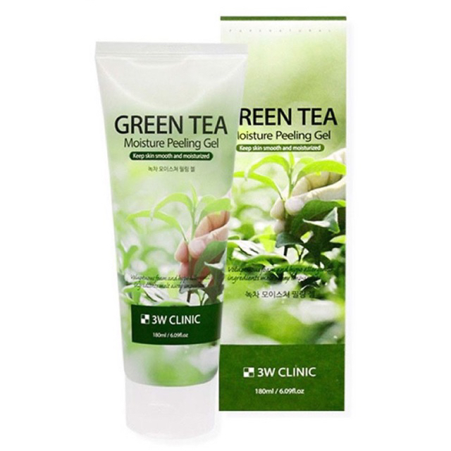 Tẩy tế bào chết 3W Clinic Green Tea Moisture Peeling Gel