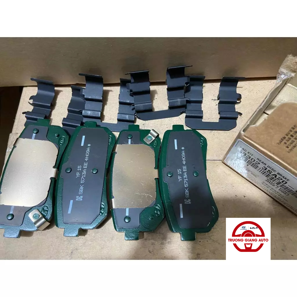 Má phanh sau/ Bố thắng sau đĩa Kia Forte, I30 2008, Tucson 2010, Sonata 2010 ( Chính hãng )