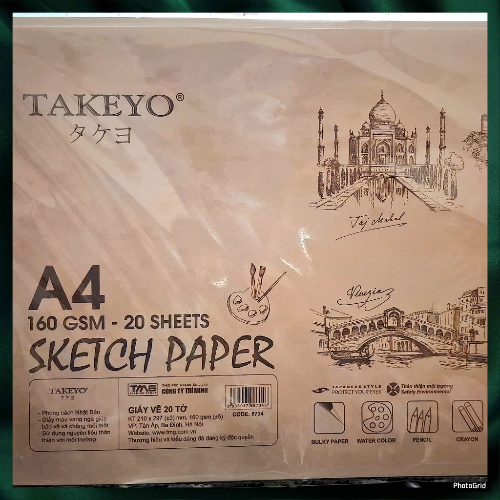 Giấy vẽ Takeyo 160gsm/200gsm/300gsm