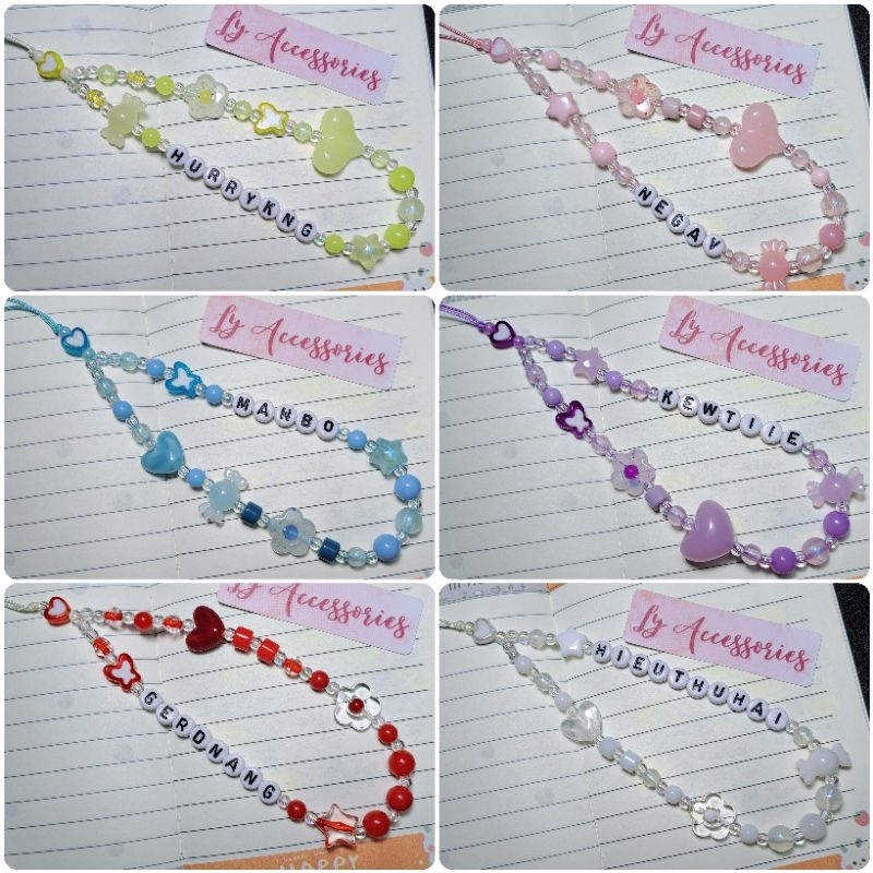 Phone charm, móc khóa tổ đội Gerdnang có tên mỗi thành viên