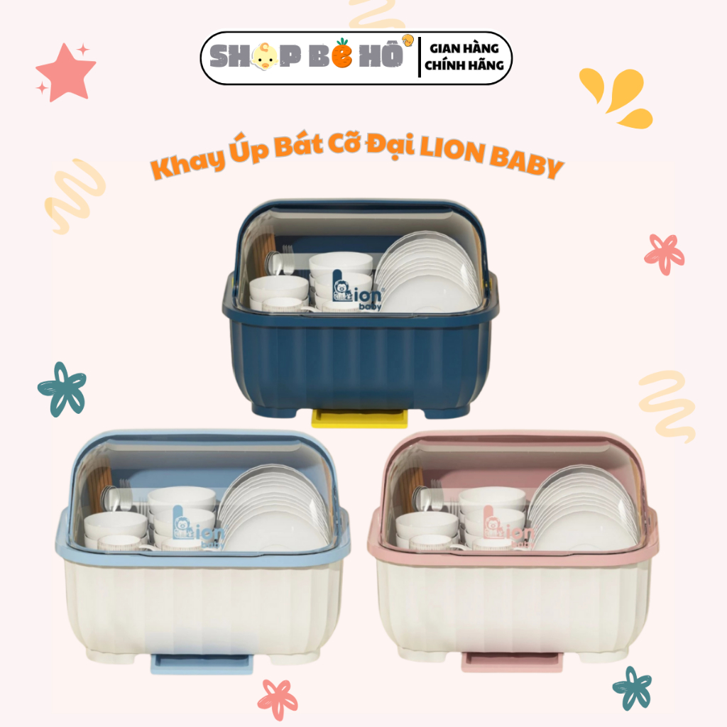 Khay Úp Bát Ăn Dặm Lion baby Size Lớn