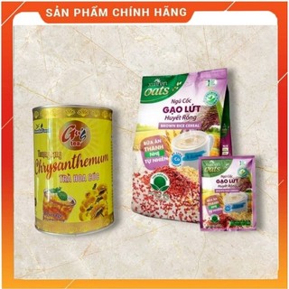 Combo Lợi Sữa – Thanh Lọc – Đẹp Da Cho Mẹ Bầu | Trà Hoa Cúc 79% Lợi Sữa 400g + Ngũ Cốc Gạo Lứt Huyết Rồng 400g