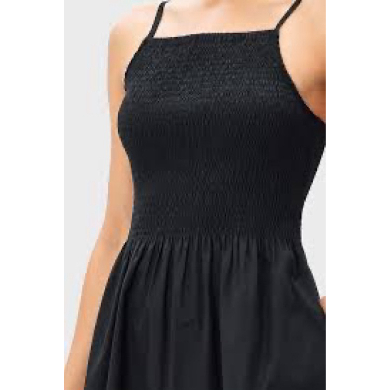 Đầm đen linen hiệu The Edition market's size s