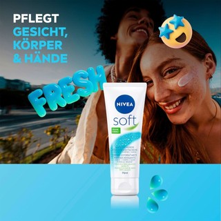 Kem dưỡng da Nivea soft dạng tuýp 75ml