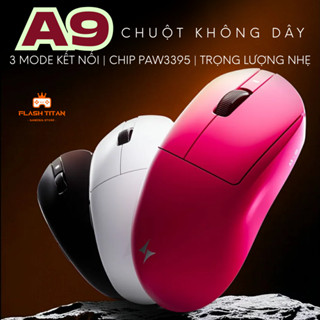 Chuột máy tính không dây ATK A9 Dragonfly - 3 mode kết nối - Có app tùy chỉnh - Sensor max PAW3395