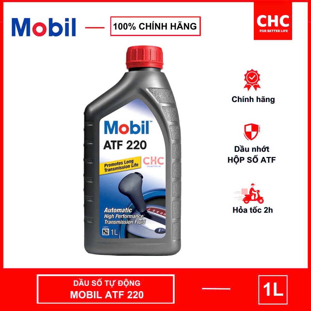 Dầu số tự động ôtô Mobil ATF 220, sử dụng cho xe oto Toyota, honda, huyndai, Kia, Mitsubishi, Nissan