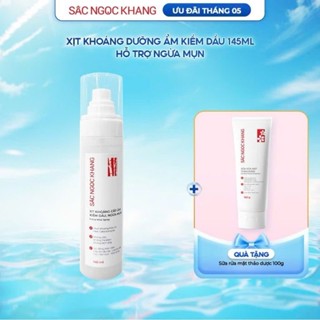 xịt cấp ẩm kiềm dầu sắc ngọc khang 145ml, ngừa mụn, kiểm soát bã nhờn ngăn ngừa bít tắc lỗ chân lông, dưỡng da