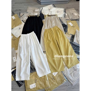  Quần Ống Rộng Nữ 90cm Dáng Trơn Basic Cạp Cúc Lưng Chun Dành Cho Nàng M50 