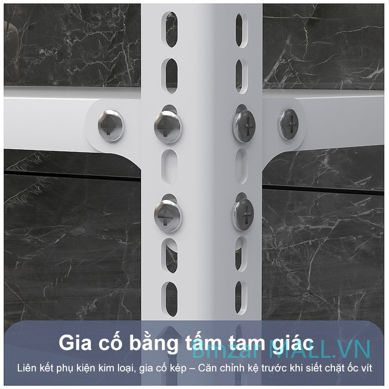 BMZAR Kệ sắt v lỗ Có thể chịu được 700kg Kệ hàng Không cần ốc vít lắp ráp Kệ để đồ Dễ chỉnh độ cao | BigBuy360 - bigbuy360.vn