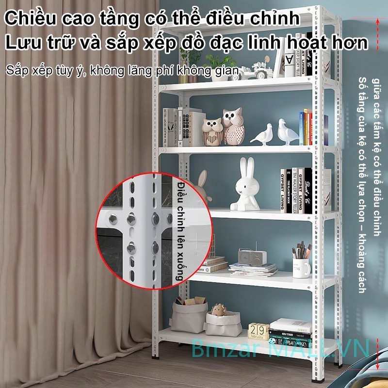 BMZAR Kệ sắt v lỗ Có thể chịu được 700kg Kệ hàng Không cần ốc vít lắp ráp Kệ để đồ Dễ chỉnh độ cao | BigBuy360 - bigbuy360.vn