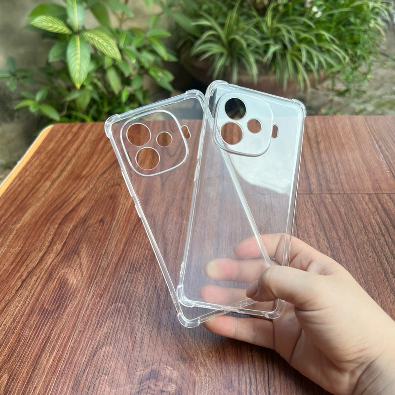 Ốp lưng dẻo silicon cho Vivo IQOO Z9 Turbo 5G/ IQOO Z9 5G trong suốt và chống sốc 4 góc