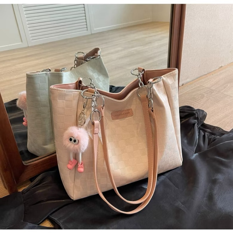 Túi xách nữ công sở,túi tote da size lớn để vừa A4 có khoá kéo đi học đi làm sang trọng trẻ trung hàng quảng châu