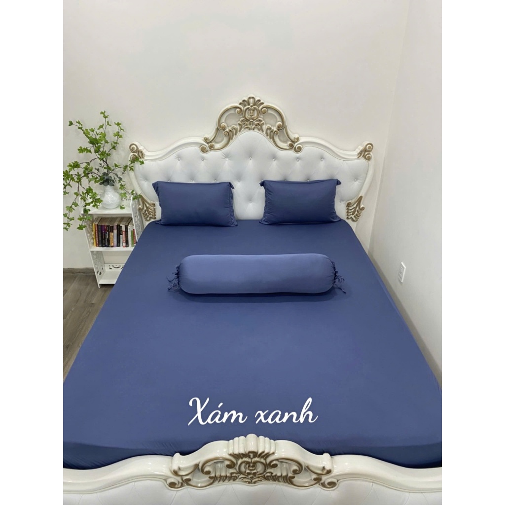 Bộ Drap Thun Hàn Quốc Mát Lạnh {4 MÓN} Cực Hot