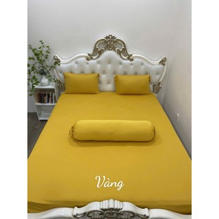 Bộ Drap Thun Hàn Quốc Mát Lạnh { 4 món }