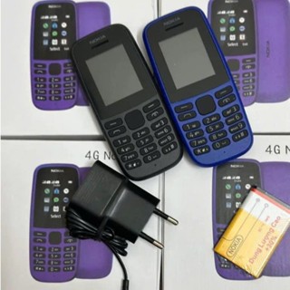 Máy điện thoại người già NOKIA 105 4G 2024 Chuẩn sóng 4G loa to pin khoẻ bảo hành 12 tháng