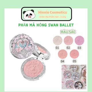   Sẵn  Phấn Má Hồng Flower Knows Swan Ballet - Thiên Nga Ba Lê 5g 