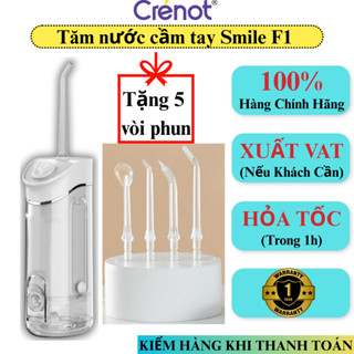  Máy Tăm Nước cầm tay Máy Tăm Nước CRENOT F1 mini máy vệ sinh răng miệng xịt rửa làm sạch kẽ niềng 