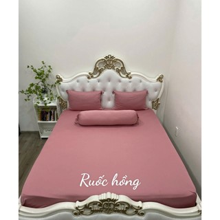 drap thun., Bộ Drap Thun Hàn Quốc Mát Lạnh {4 MÓN} Cực Hot