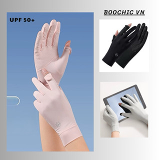  Găng tay chống nắng chất su lạnh - Găng tay chống tia UV - Găng tay lái xe chống nắng - UPF 50+ 
