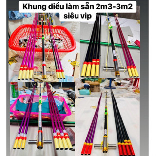  khung Diều Sáo  làm sẵn chỉ việc sỏ áo   2m- 2m5 - 2m8 - 3m- 3m2 hàng vip pass vẩy rồng có độ lan cánh 