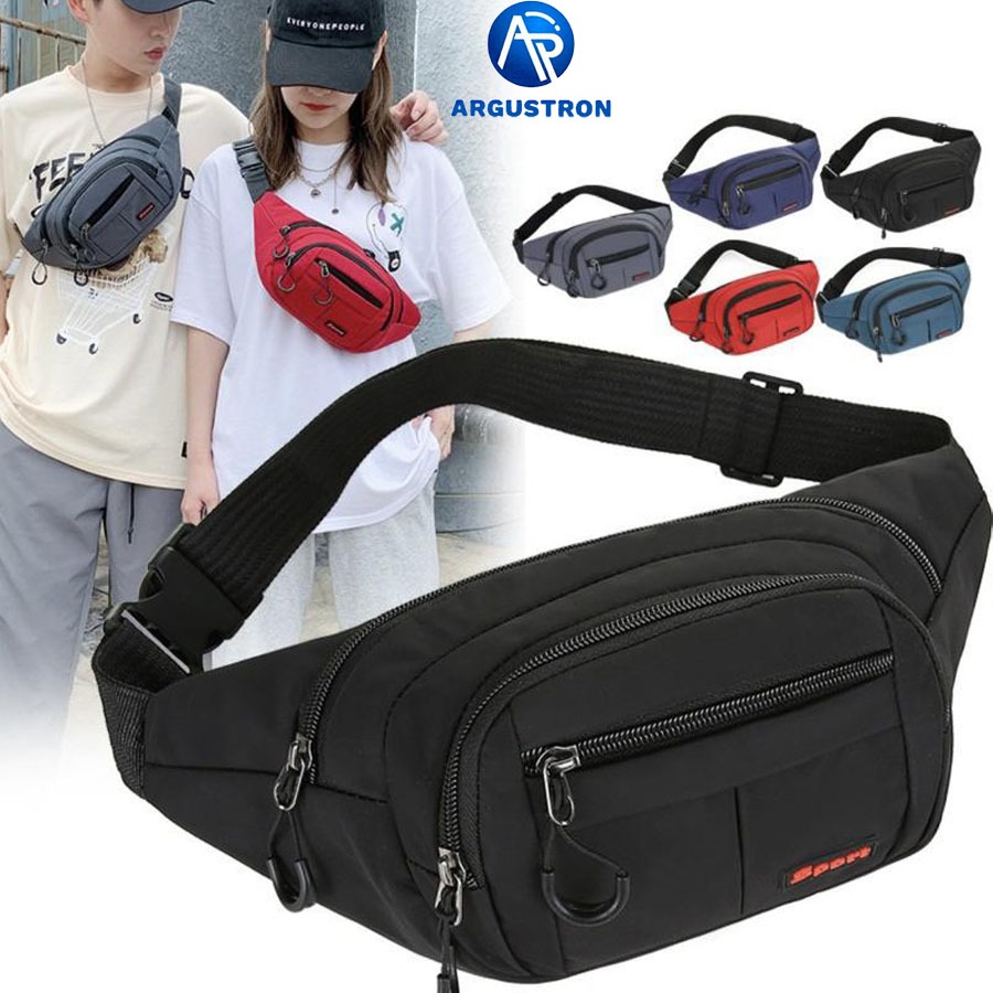 Túi bao tử đeo hông , đeo chéo vải dù chống thấm nước phù hợp thể duch thể thao Sport