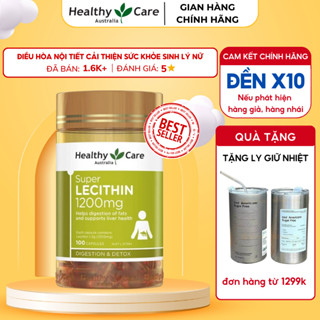 Mầm đậu nành Super Lecithin Healthy Care 100 viên điều hòa nội tiết cải thiện sức khỏe sinh lý nữ