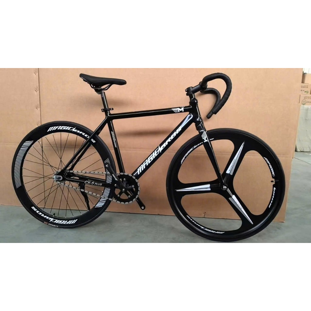 XE ĐẠP THỂ THAO FIX BẢN MAGIC BROS CX5 PLUS KHUNG NHÔM KÈM BÁNH BA ĐAO