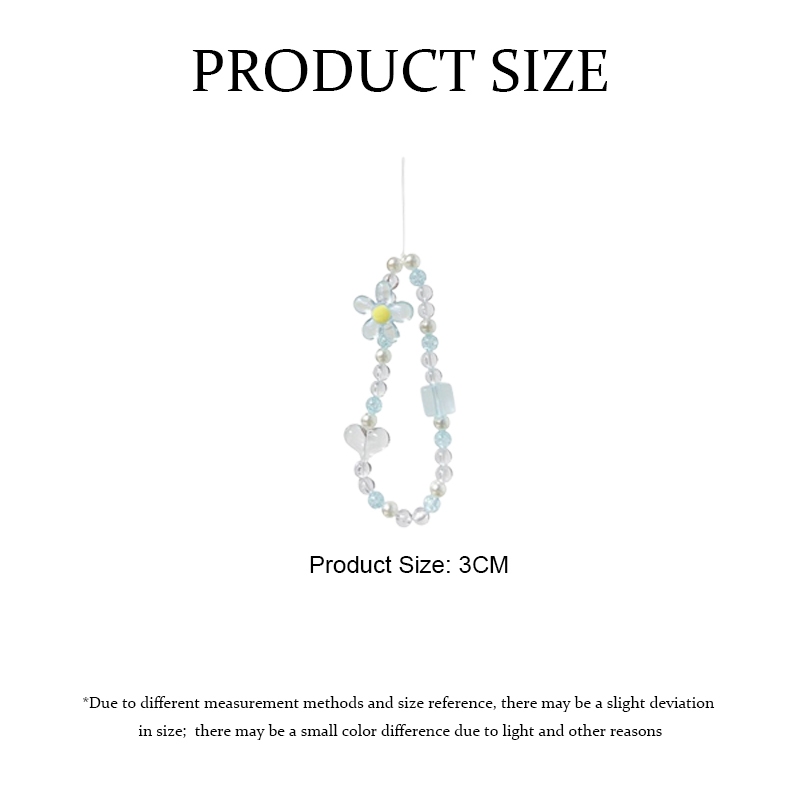 Dây chuyền điện thoại di động đính cườm màu kẹo hoa tình yêu acrylic-SN | BigBuy360 - bigbuy360.vn