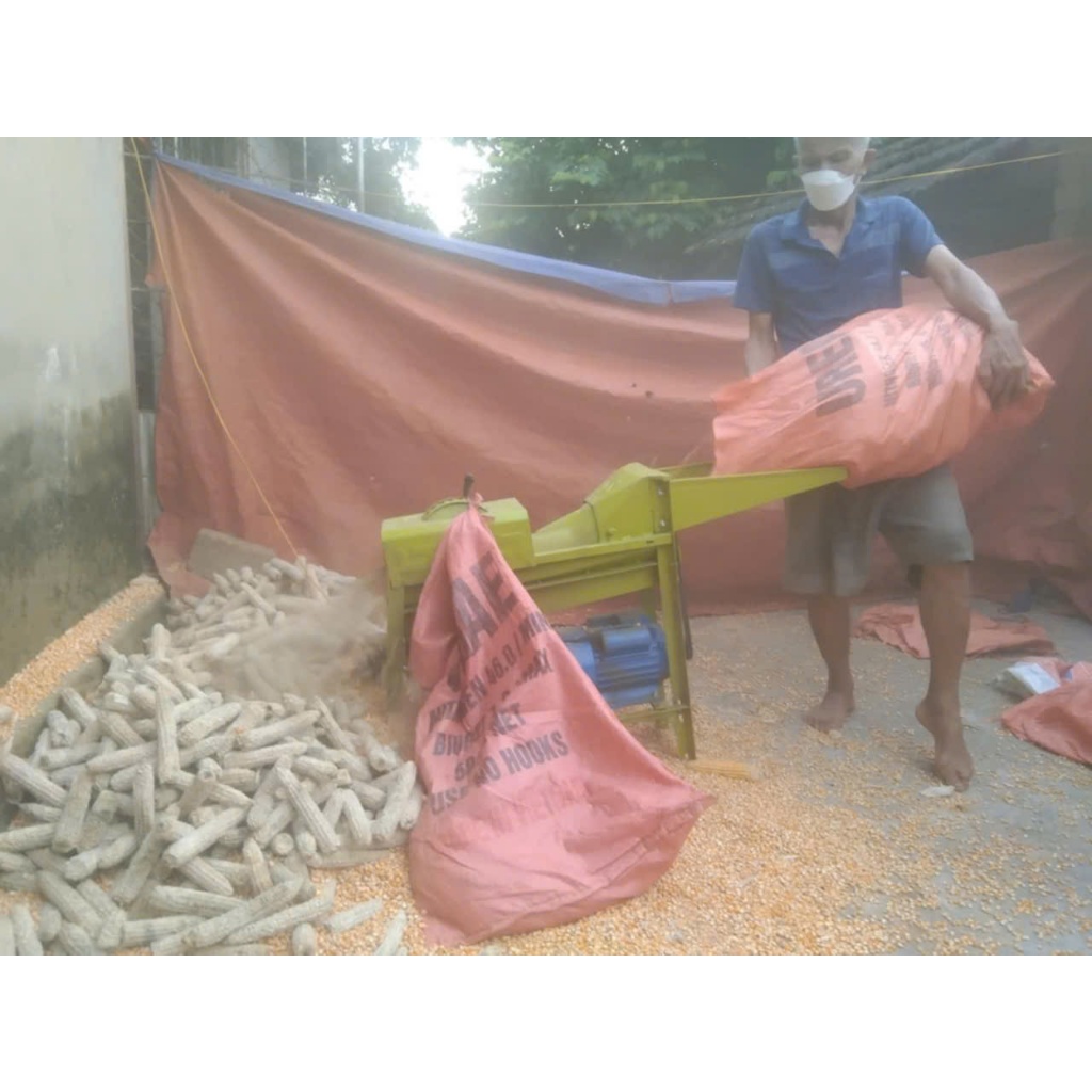 Máy tẽ hạt ngô mini motor 3hp - 2,2kw, bảo hành 12 tháng