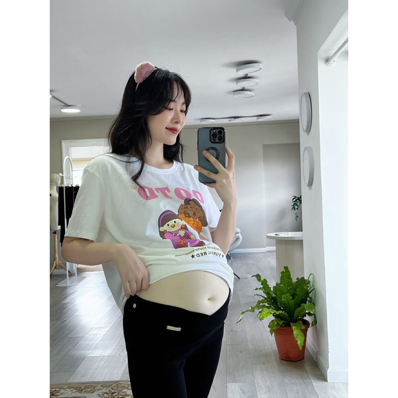 quần leging lửng chéo bụng cho bầu sz đại 65-95kg