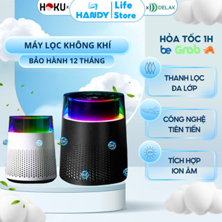  Máy Lọc Không Khí Gia Đình Thông Minh HOKU Máy Khử Mùi Ô Tô Xe Hơi Cao Cấp Kết Hợp Ion Âm Đèn Led 7 Màu Sang Trọng 