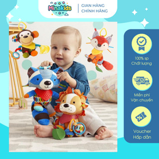 Đồ chơi Treo Nôi Thú Đa Giác Quan SKK Baby Gặm Nướu Treo Xe Đẩy An Toàn Cho Bé TN24