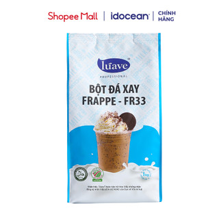 Bột đá xay frappe fr33 lúave 1kg - bột pha chế các món đá xay có sữa, làm kem dẻo, chống phân tầng, tách lớp