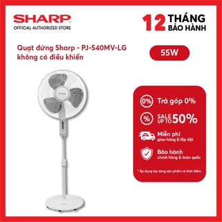 Quạt đứng Sharp PJ-S40MV-LG Không có điều khiển