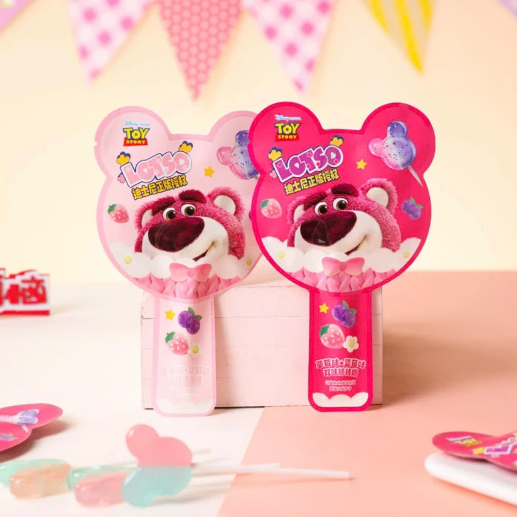 Kẹo Mút Trái Cây Mix Gấu Dâu Lotso - AN FOOD